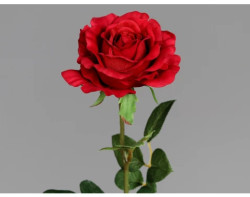 Umělá květina Růže 58 cm, červená