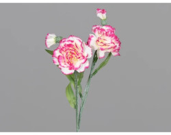 Umělá květina Svazek karafiátů 40 cm, růžovo-krémová