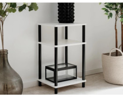 Úzký regál/odkládací stolek Theo, bílý