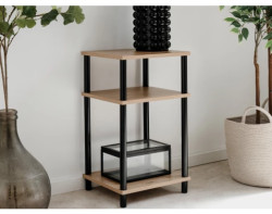 Úzký regál/odkládací stolek Theo, dub artisan