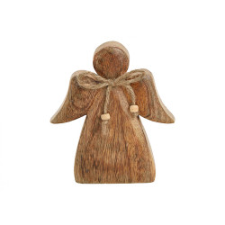 Vánoční dekorace ANDĚL z mangového dřeva, 15cm