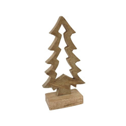 Vánoční dekorace STROMEČEK z mangového dřeva, 25cm
