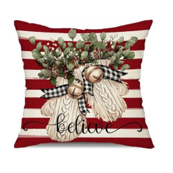 Vánoční povlak na polštář BELIEVE 45x45 cm, červený