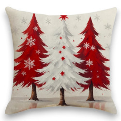 Vánoční povlak na polštář RED FOREST 45x45 cm, béžový