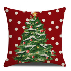 Vánoční povlak na polštář WINTER DOTS 45x45 cm, červený