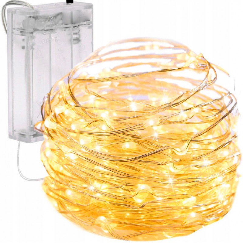 Vánoční světelný řetěz 50 LED, teplá bílá