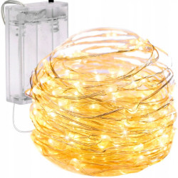 Vánoční světelný řetěz 50 LED, teplá bílá