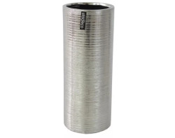 Váza Modern 30 cm, zakulacená, stříbrná