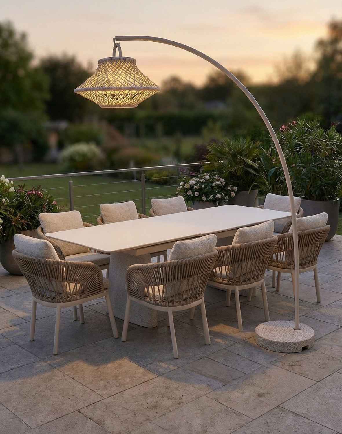 Velká stojací solární zahradní lampa Verona