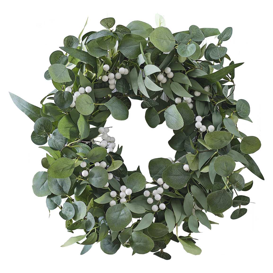 Věnec na dveře EUCALYPTUS Ø50 cm zelený