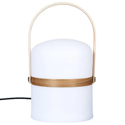 Venkovní lampa s rukojetí KIARA 26,5 cm, bílá