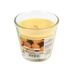 Vonná svíčka ve skle ORANGE 7,5 cm oranžová
