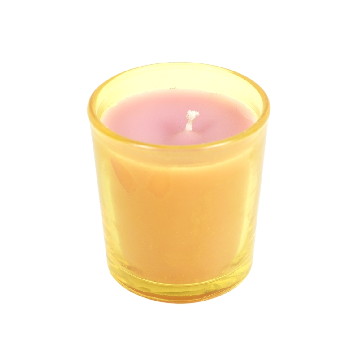 Vonná svíčka ve skle YELLOW 6,5 cm žlutá