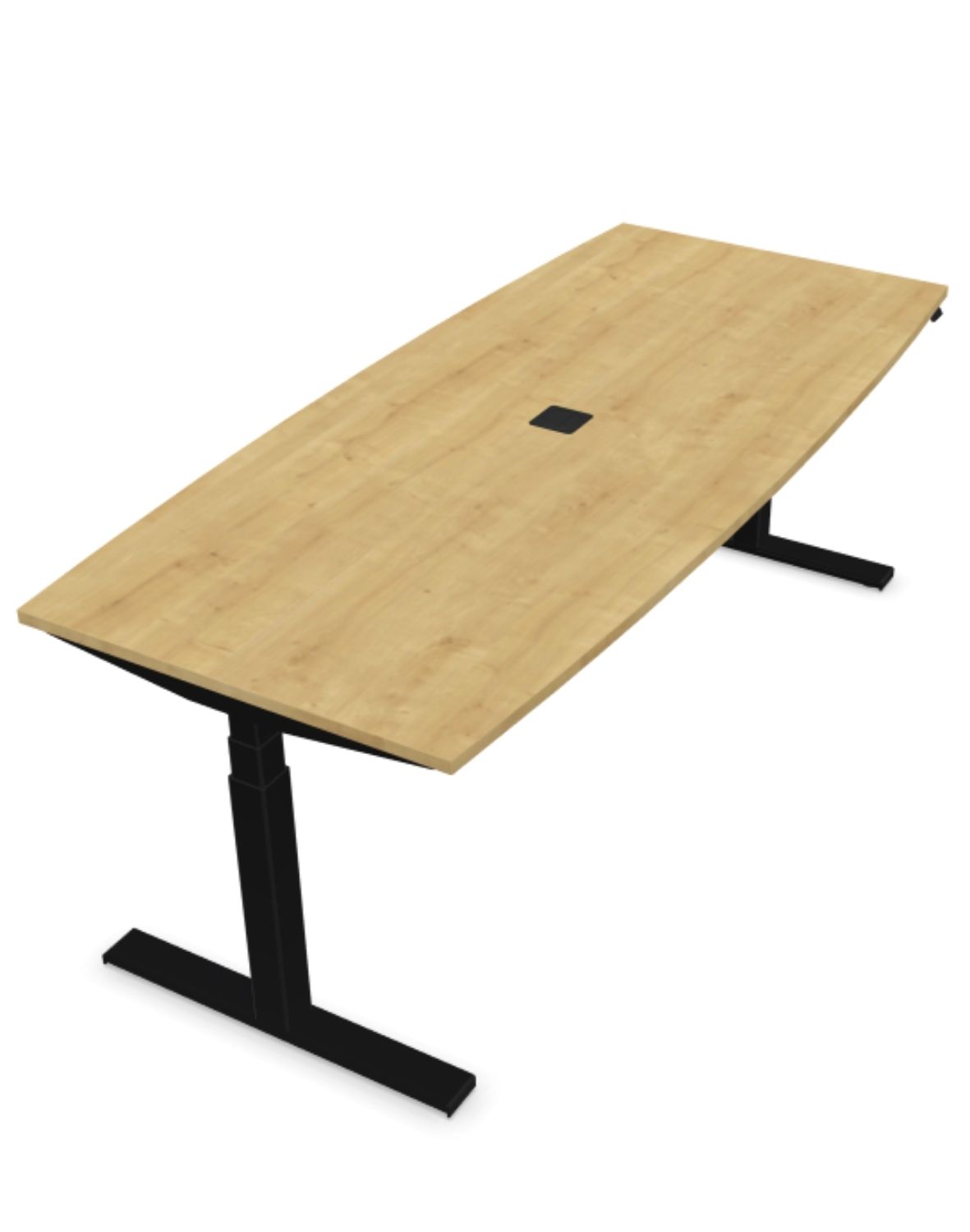 Výškově nastavitelný konferenční stůl eModel 2.0 T-Leg M BR, 200×90 cm