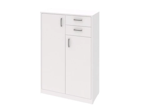 Vysoká kombinovaná komoda Mega 58, bílá