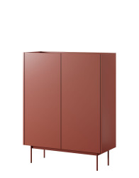 Vysoká komoda Color KD-97 cihlová/dub linea