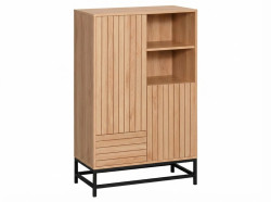 Vysoká komoda VALMOR 120x75 cm, dekor dub