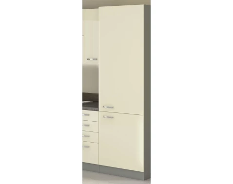 Vysoká kuchyňská skříň Karmen 40DK, 40 cm, šedá/krémová