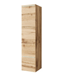 Vysoká skříňka do obývacího pokoje Vera dub wotan (VRBWW001+LED)