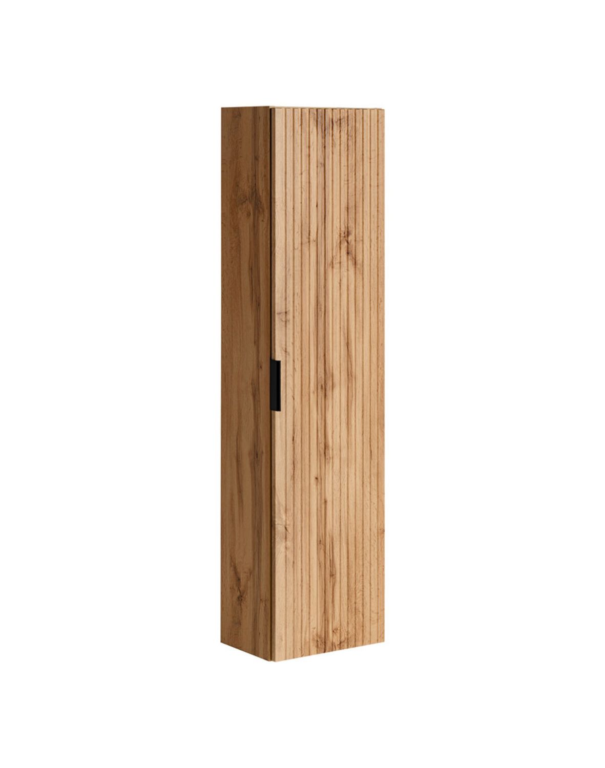 Vysoká závěsná koupelnová skříňka Adel Dub (ADEL OAK 80-01-B-1D)