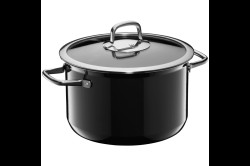 Vysoký hrnec s poklicí WMF Fusiontec Compact 24 cm 05.1565.5290 Nerezový/Černý