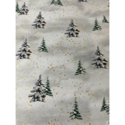 X-Mas BĚHOUN NA STŮL, 50/150 cm, bílá