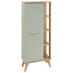 Xora MIDI SKŘÍŇKA, barvy dubu, pastelově zelená, 50,5/128/33 cm