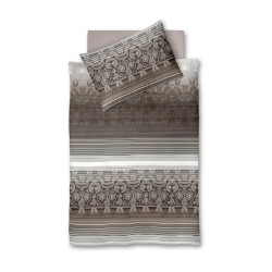 XXXL POVLEČENÍ, flanel, bílá, cappuccino, mokka, 140/200 cm
