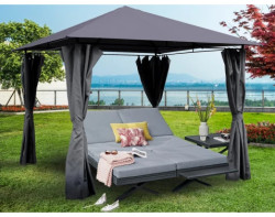 Zahradní altán Porto (300x300 cm), šedý