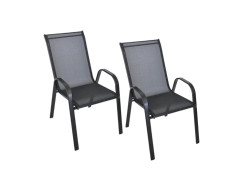 Zahradní křesla TAVERNO set 2ks, černé