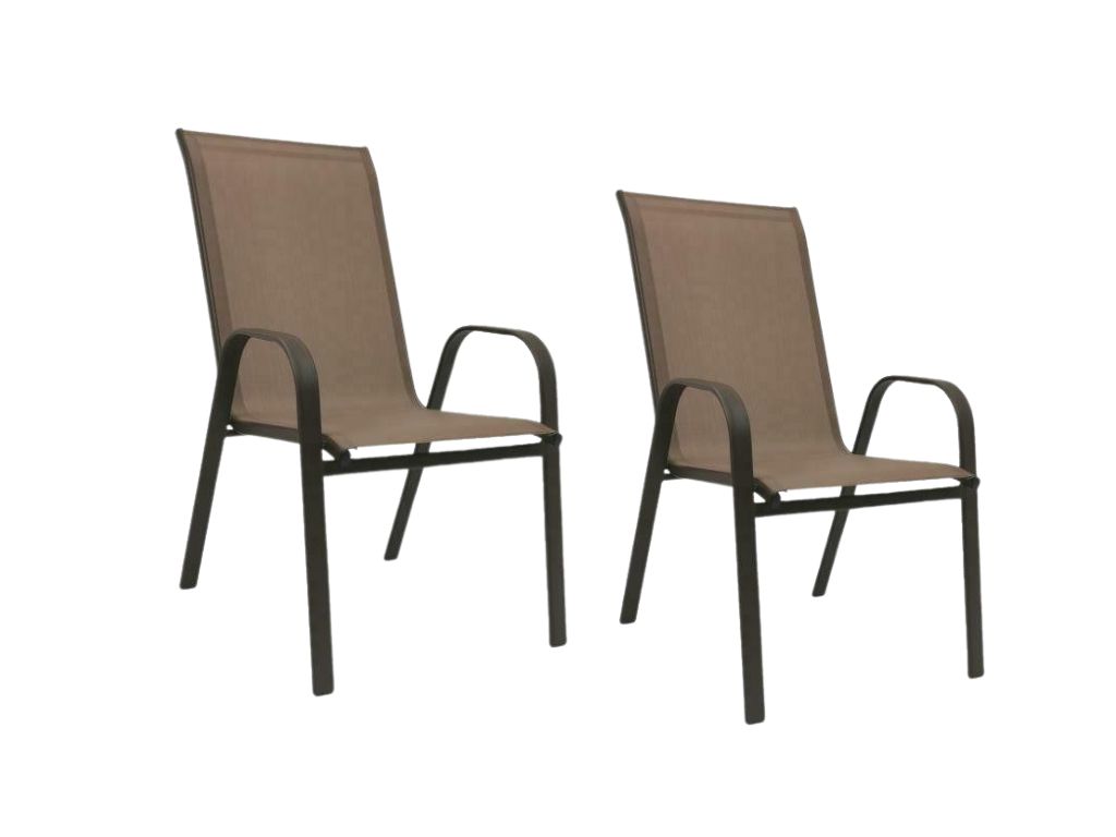 Zahradní křesla TAVERNO set 2ks hnědá/černá