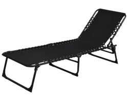 Zahradní lehátko Bielfeld, černé
