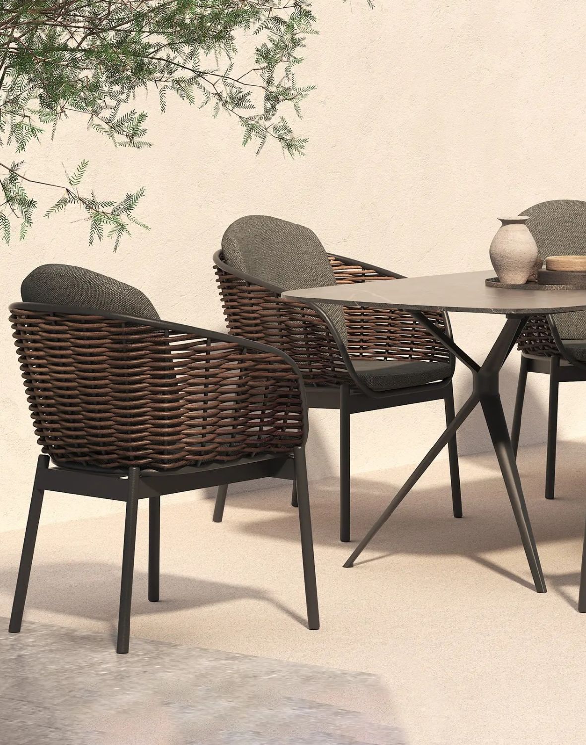 Zahradní set Borneo: stůl a 8 židlí