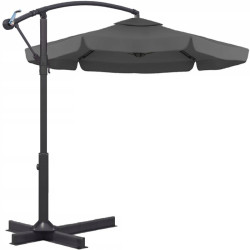 Zahradní skládací slunečník ARCADIA 300 cm, šedý
