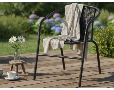 Zahradní židle Rachel, černá