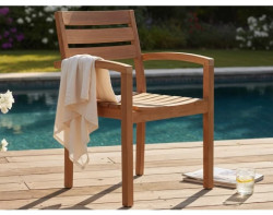 Zahradní židle s područkami Kediri, teak
