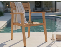 Zahradní židle s područkami Padang, teak