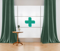 Zatemňovací závěsy VELVET mentolové 140x250 cm (2 ks), kovové kroužky