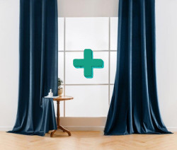 Zatemňovací závěsy VELVET petrolejové 140x250 cm (2 ks), řasící páska