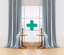 Zatemňovací závěsy VELVET šedomodré 140x250 cm (2 ks), řasící páska