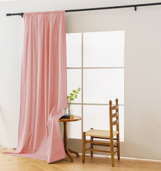 Závěs OXFORD LIGHT 140x250 cm, růžový Zavěšení: Řasící páska