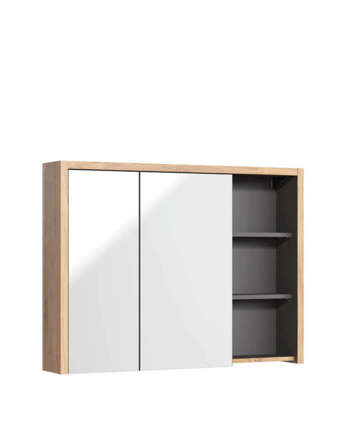 Závěsná koupelnová skříňka se zrcadlem 100 cm (DEVON 846 – 100 CM FSC)
