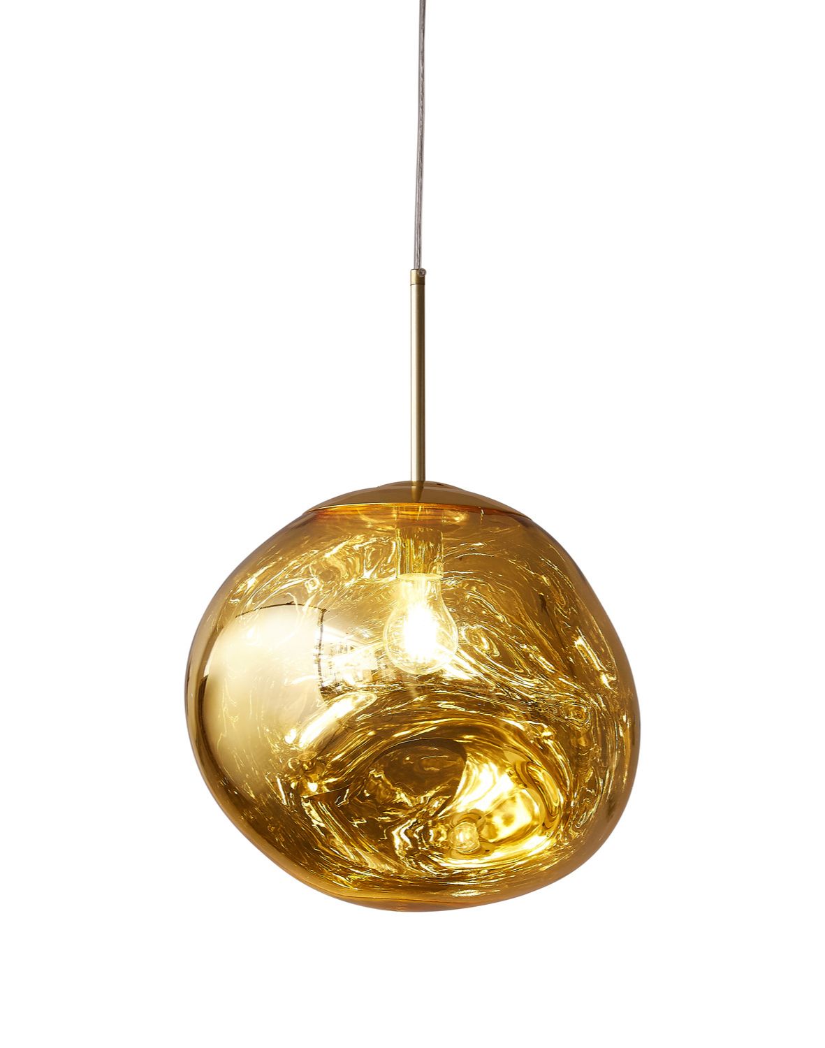 Závěsná lampa Glam M zlatá 28 cm