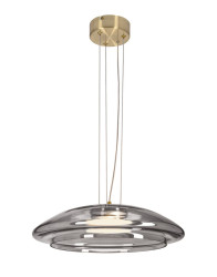 Závěsná lampa nad stůl kouřové sklo Ombre 42 cm