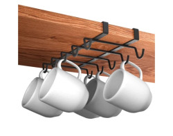 Závěsný držák na hrnky Lava TouchTherm 28 cm, černý