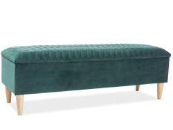 Zelená jednolůžková postel AZURRO VELVET 78