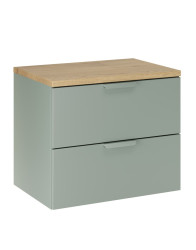 Zelená skříňka pod umyvadlo 60 cm do koupelny (SET-ASG B CREMONA 60CM)