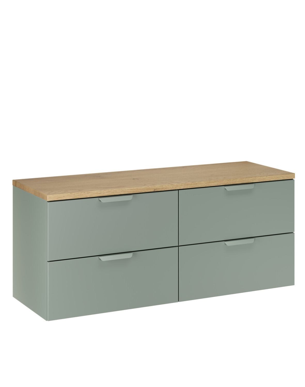 Zelená skříňka se zásuvkami 120 cm do koupelny (SET-ASG B CREMONA 120CM)