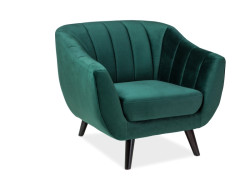 Zelené relaxační křeslo ELITE 1 VELVET