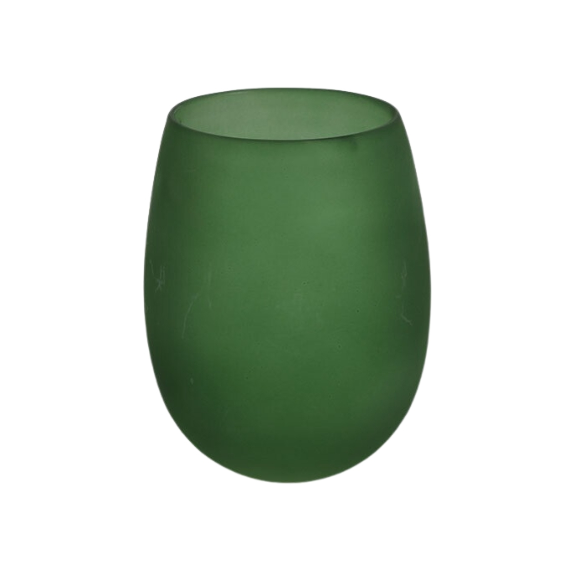 Zelený skleněný svícen GINNY GREEN - více velikostí Velikost: M
